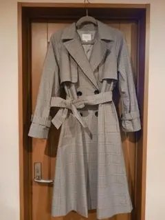 トレンチコート　グレンチェック