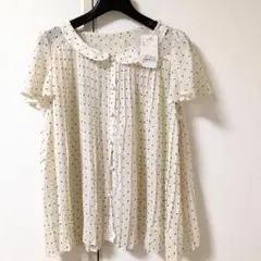 新品！earth music&ecology ドット柄ブラウス /シフォン 春夏