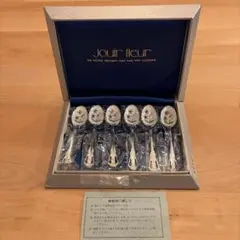 新品未使用】jouir fleur 七宝焼 ティースプーン 6本セット 箱付き