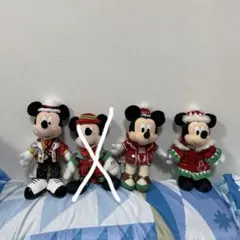 ミッキー　ぬいぐるみバッジ3体セット
