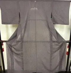 蒼依 様専用】付下げ 草花柄（藤 アヤメ 菖蒲）落款 家紋なし 身丈