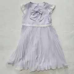 シフォンプリーツワンピース　エニィファムキッズ　ラベンダー　120cm
