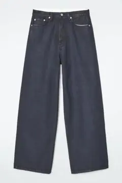 COS ダークブルー ワイドレッグデニム 27