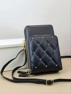 ミニショルダーバック 携帯＆カードマルチポシェット オシャレなデザイン 旅行