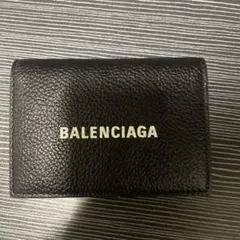 BALENCIAGA 二つ折り財布 クロコ型押し ブラック - メルカリ