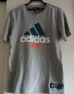adidas 東京ロゴ Tシャツ グレー Mサイズ