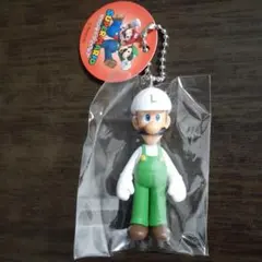 スーパーマリオ　マスコットフィギュア　ルイージ　キーホルダー　チャーム