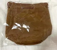 巾着バッグ　ブラウン　ジーナシス　ノベルティ　ルミネ限定