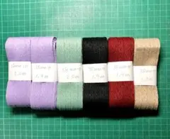 暖かニットのリボン 38mm幅 5色セット　お値下げ♡♡♡
