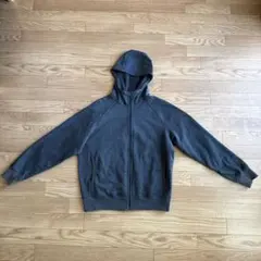 ヒートテックボアスウェットフルジップパーカー　ダークグレイ　Mサイズ