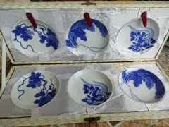 藍鍋島　小皿6枚のサムネイル