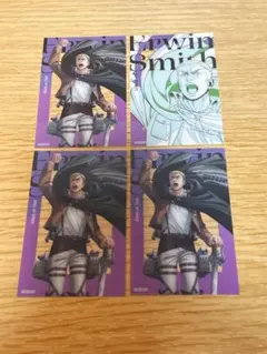 進撃の巨人　描き下ろしトレーディングクリアカード　エルヴィン　団長　クリアカード