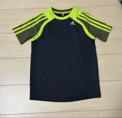 adidas climacool Tシャツ ネイビー/ライム