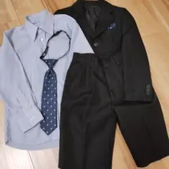 キッズフォーマル服セット（シャツ・スーツ・ネクタイ）120