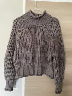 H&M タートルネックニットセーター グレー