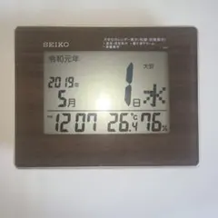稼働品 SEIKO 置掛両用 デジタル電波時計 SQ442B 美品のサムネイル