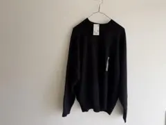 新品　UNIQLO ブラック スムースコットンクルーネックセーター XXL