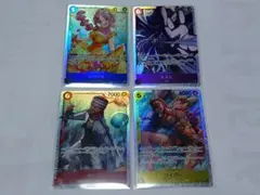 レベッカ、エネル、ワイパー、ギンワンピースカード神の島の冒険SR4枚