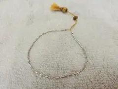 source object　シルバーコードブレスレット　シルバービーズ