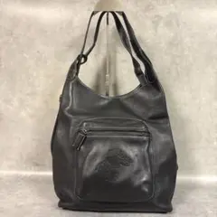 【希少品】✨Kitamura リュック レザーブラック ドッグ 型押しのサムネイル