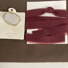 ヘアカフ　ポニーフック　新品未使用　ヘアアクセサリー　セット　りぼん