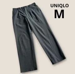 UNIQLO タックワイドパンツ　イージーパンツ　グレー　メンズ　M