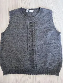 familiar 130 グレー ノースリーブベスト/お受験