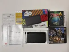 Newニンテンドー3DS ブラック 箱あり ソフト2本 ACアダプタ 動作確認済