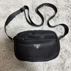 PRADA ブラック ナイロン ショルダーバッグ