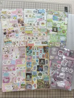平成レトロ ホログラムシール キラキラシール 6枚セット　①
