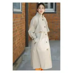 【美品】ロングトレンチコート/イエナ GRL チコKBFロペ cocaザラ 組曲