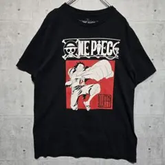 【公式】ワンピース ルフィ プリント Tシャツ 黒 L 海外限定 オフィシャルのサムネイル