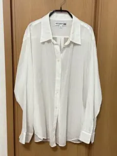 ユニクロ イネス コットンシアーシャツ 新品未使用