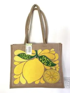 Trader Joe's トレーダージョーズ　レモン　エコバッグ 9ガロン