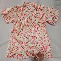 ベビー服　甚平ロンパース　女の子　80