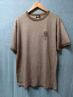 old Stussy ステューシー Tシャツ リンガー L 霜降り