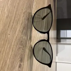 Ray-Ban ブラック ラウンドサングラス