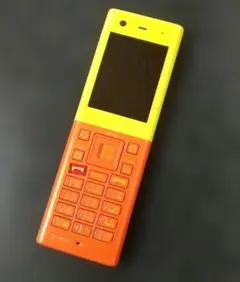 【ウィルコム】ハニービー　イエロー/オレンジ 携帯電話本体