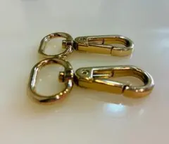 【2本組】54mm×19mm×5mm ナスカン ゴールド