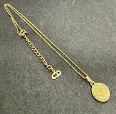 CD DIORロゴコインプレートゴールドチェーン ネックレスアクセサリー金