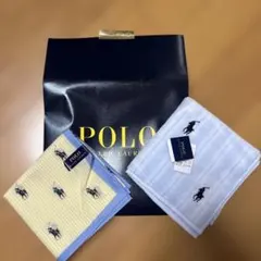 【新品】Polo Ralph Lauren ハンカチ 、タオル2枚　プレゼント用