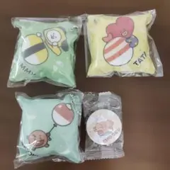 くら寿司 BT21 クッションチャーム 缶バッチ4個セット