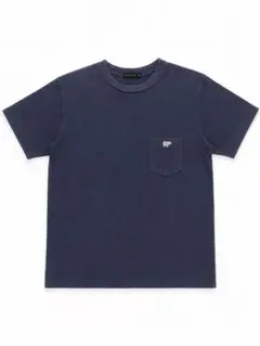 SCYE BASICS ポケットTシャツ ネイビー 38 M ワンポイント刺繍のサムネイル