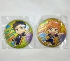 ハイキュー!! グリッター缶バッジ 日向翔陽 澤村大地