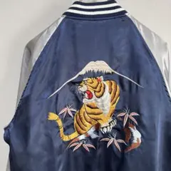 80's vintage サテン リバーシブル 龍 鷹 スカジャン L wfe132004xef59.jpg