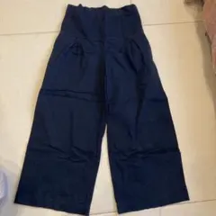 マタニティ　ブラックワイドパンツ ゴムウエスト　Lサイズ