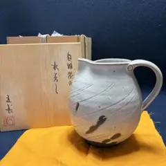 白磁炭化 水差し 陶芸 工芸品 茶道具 伊藤五美作 白磁炭化 水差し 陶芸 工芸品 茶道具 伊藤五美作 - メルカリ