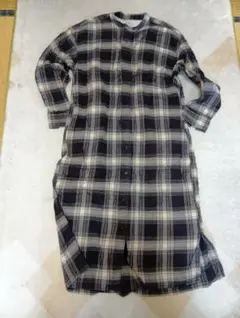 無印　シャツワンピース
