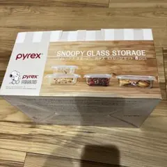 未使用　コストコ限定　Pyrex Snoopy Glass Storage