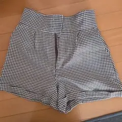 GRL 千鳥柄ハイウエストショートパンツ tu230